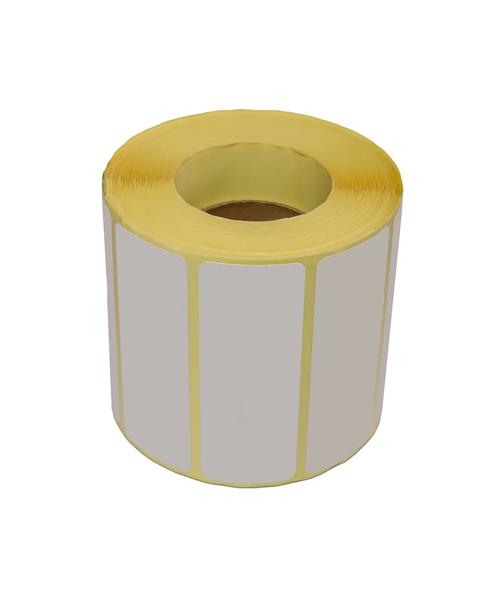 Blank White Thermal Eco Labels, 55mm x 25mm, Hotmelt Adhesive, 1000 Labels per Roll