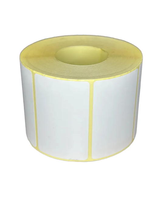 Blank White Thermal Eco Labels, 68mm x 45mm, Hotmelt Adhesive, 1000 Labels per Roll