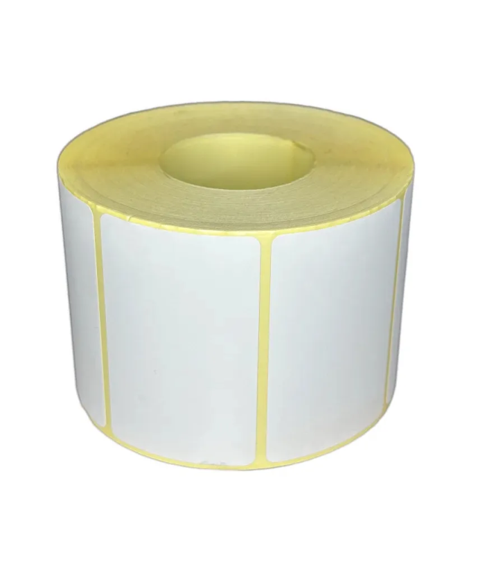 Blank White Thermal Eco Labels, 68mm x 45mm, Hotmelt Adhesive, 1000 Labels per Roll
