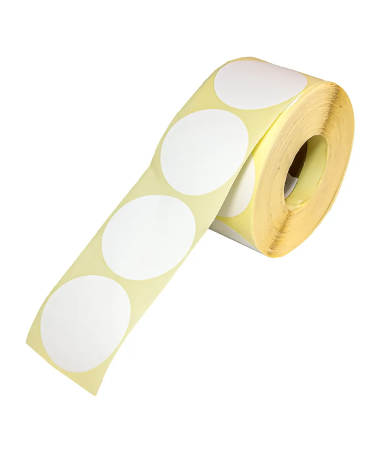 Thermal Eco HM, 60mm x 60mm, 1up, C40, 1000 per roll, Circle-White