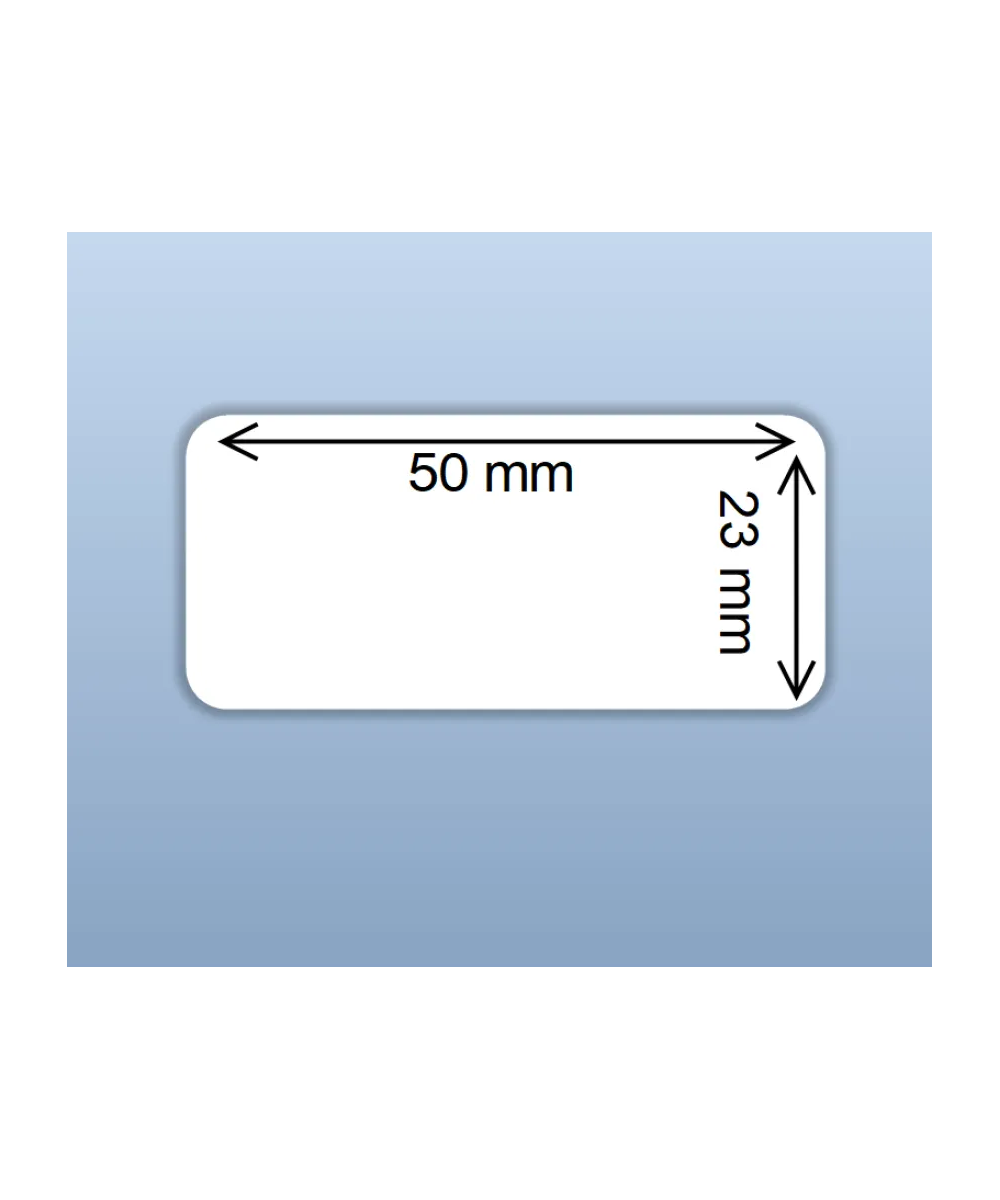 Semi Gloss HM, 50mm x 25mm,1up, c40, 1000 per roll-Blank