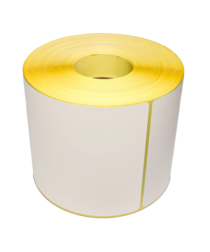 Blank White Semi-Gloss Labels, 100mm x 150mm, Hotmelt Adhesive, 500 Labels per Roll