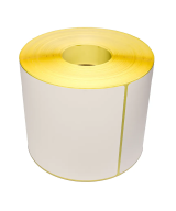 Blank White Semi-Gloss Labels, 100mm x 150mm, Hotmelt Adhesive, 500 Labels per Roll