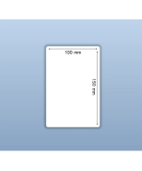 Blank White Semi-Gloss Labels, 100mm x 150mm, Hotmelt Adhesive, 500 Labels per Roll