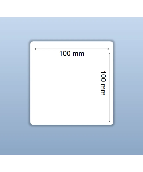 Semi Gloss HM, 100mm x 100mm, 1up, c40, 500 per roll-Blank
