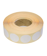 Semi Gloss HM, 25mm x 25mm Round, c40, 1up, 2000 per roll-Blank