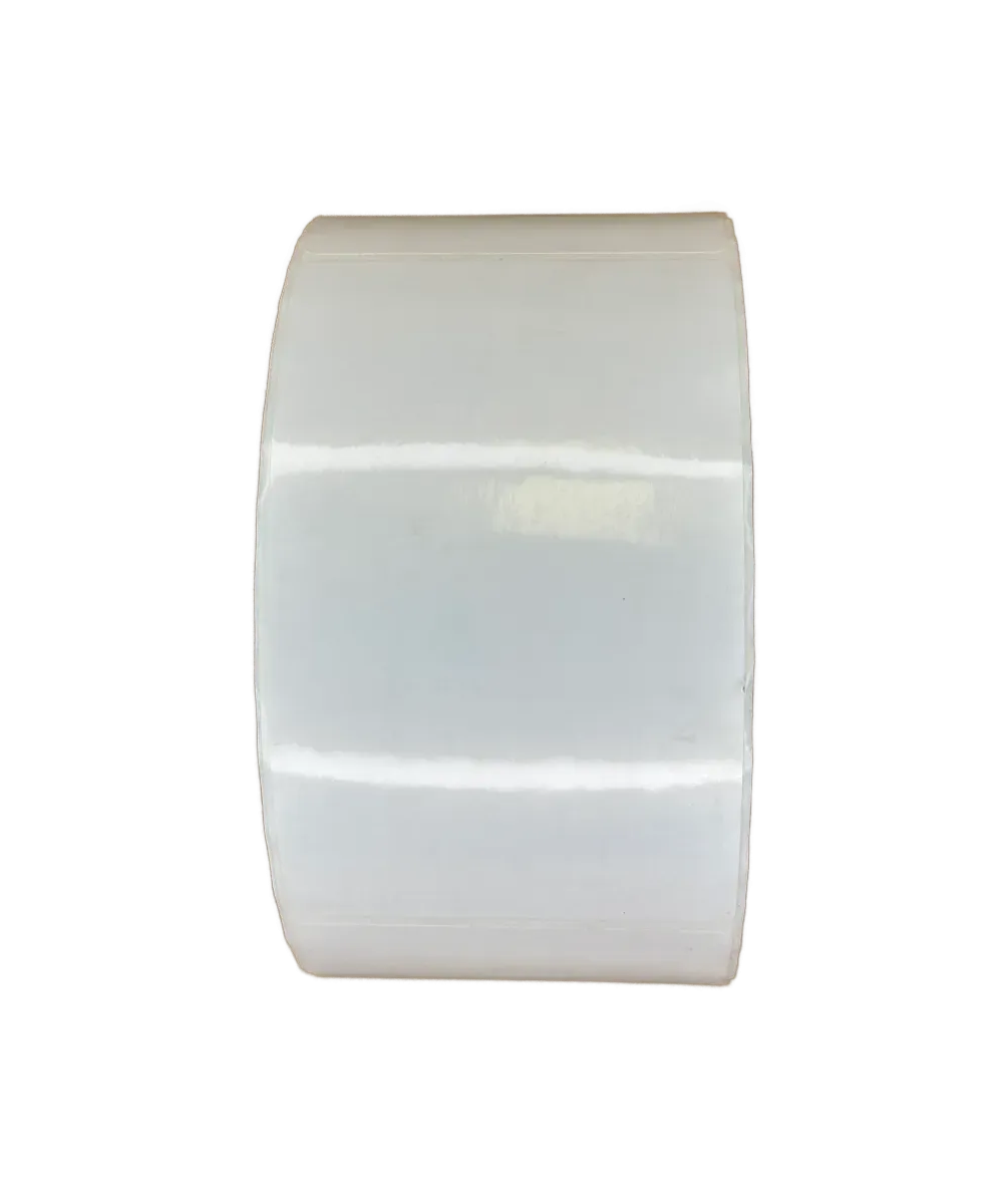 Blank White Polypropylene Labels, 75mm x 125mm, Hotmelt Adhesive, 1000 Labels per Roll