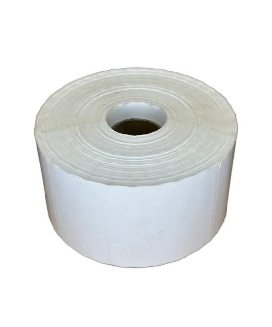 Blank White Polypropylene Labels, 75mm x 125mm, Hotmelt Adhesive, 1000 Labels per Roll