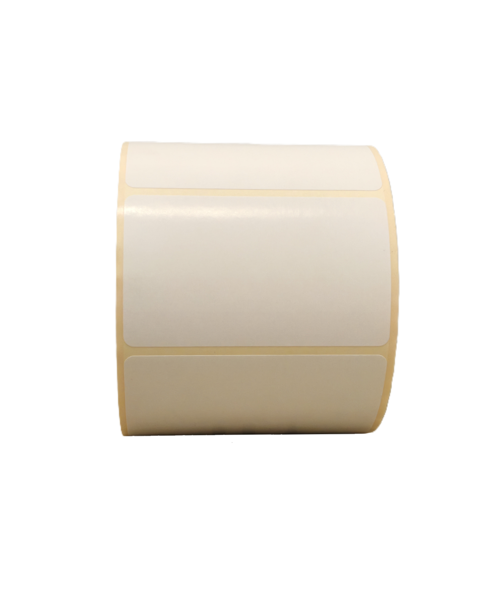 Semi-Gloss, Hotmelt, 75mm x 45mm, 1up, c40, 1000 per roll-White