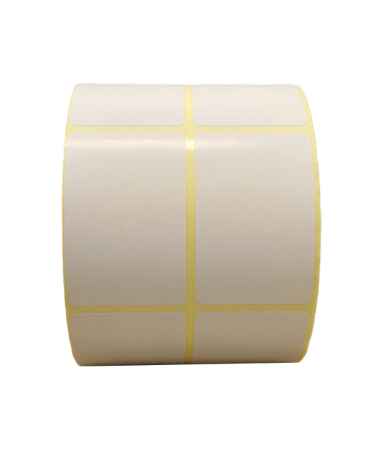 Semi Gloss HM, 40mm x 62mm, c40, 2up, 2000 per roll-Blank