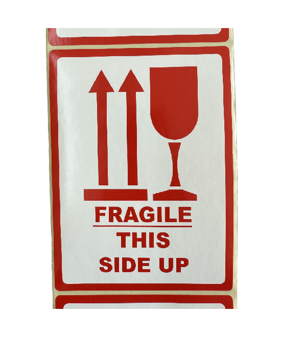 Fragile labels, 100mm x 150mm, 1000 Labels per roll