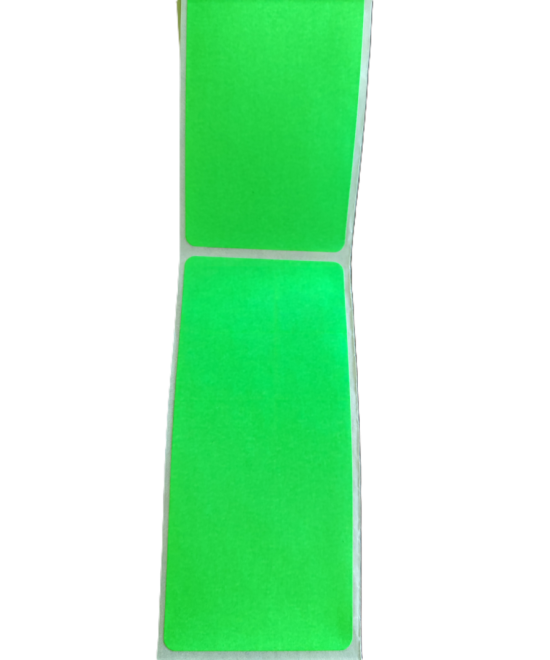 Dayglo HM, 45mm x 100mm, 1up, C40, 1000 labels per roll Green