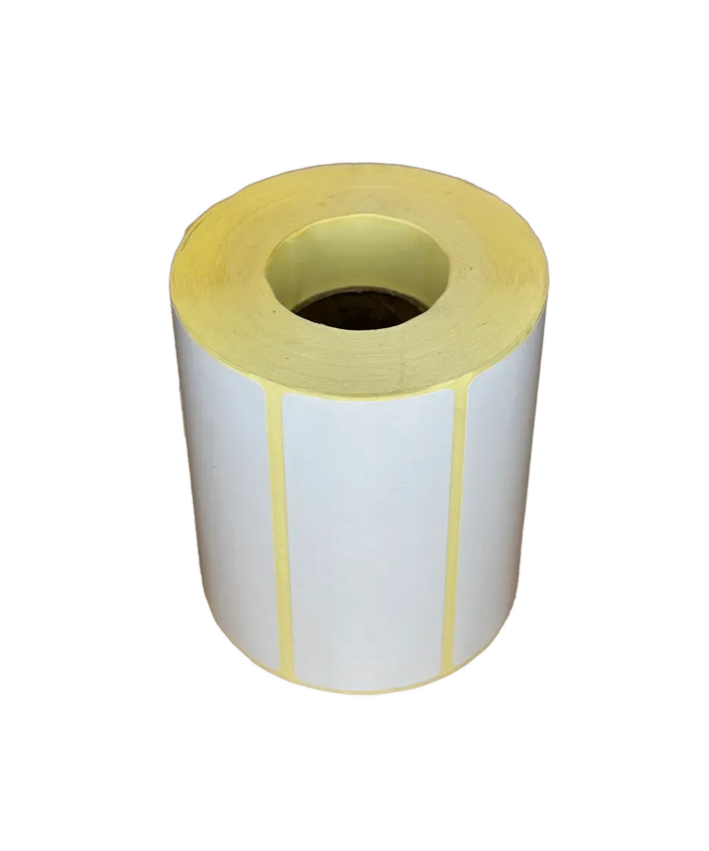 Polypropylene Matte White Labels, 100mm x 45mm, Hotmelt Adhesive, 1000 Labels per Roll
