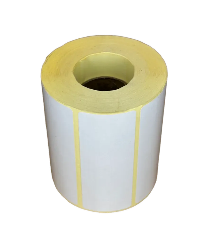 Polypropylene Matte White Labels, 100mm x 45mm, Hotmelt Adhesive, 1000 Labels per Roll