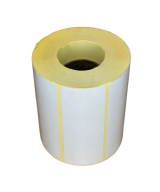 Polypropylene Matte White Labels, 100mm x 45mm, Hotmelt Adhesive, 1000 Labels per Roll