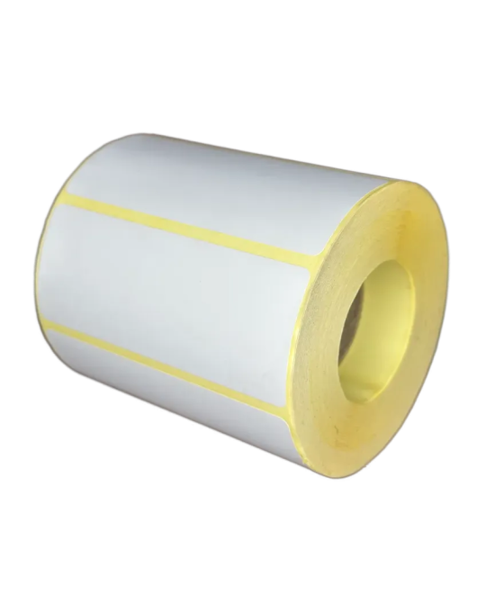 Polypropylene Matte White Labels, 100mm x 45mm, Hotmelt Adhesive, 1000 Labels per Roll