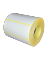 Polypropylene Matte White Labels, 100mm x 45mm, Hotmelt Adhesive, 1000 Labels per Roll
