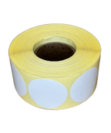 Semi-Gloss, Hotmelt, 40 mm x 40mm, 1up, c40, 1000 per roll-Circular