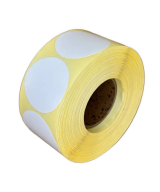 Semi-Gloss, Hotmelt, 40 mm x 40mm, 1up, c40, 1000 per roll-Circular