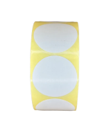 Semi-Gloss, Hotmelt, 40 mm x 40mm, 1up, c40, 1000 per roll-Circular
