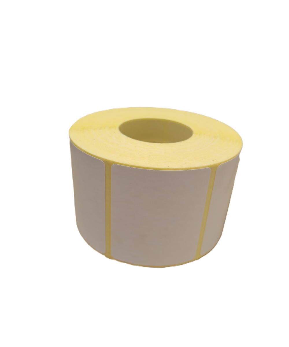 Semi-Gloss, Hotmelt, 60mm x 50 mm, 1up, c40, 500 per roll-White