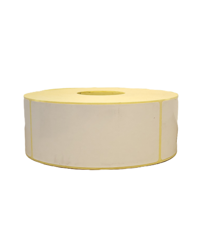 Poly Gloss White Deepfreeze,50mm x 121mm, 1up, c40, 1000-Blank