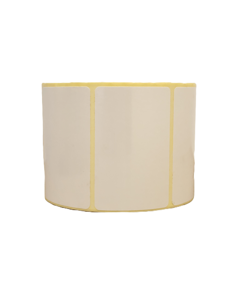 Poly Gloss White Deepfreeze,70mm x 45mm, 1up, c40, 1000-Blank