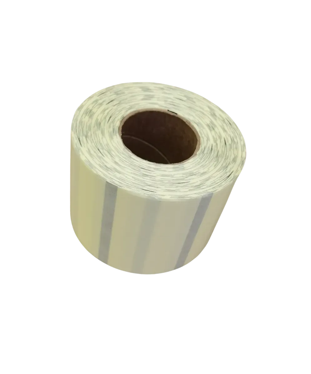Polyprop, Hotmelt, 60mm x 40mm, 1up, c40, 1000 per roll,Clear-Black sensor line