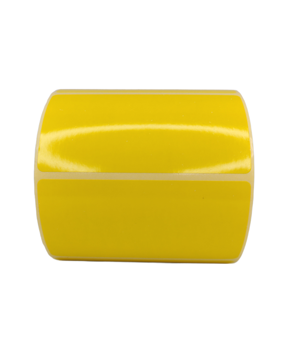 Yellow Semi-Gloss Thermal Transfer Labels 100mm x 50mm - 1000 Labels