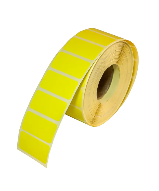 Semi-Gloss HM, 40mm x 20mm, 1up, c40, 2000LPR-Yellow