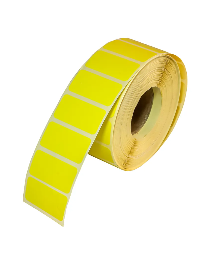 Semi-Gloss HM, 40mm x 20mm, 1up, c40, 2000LPR-Yellow