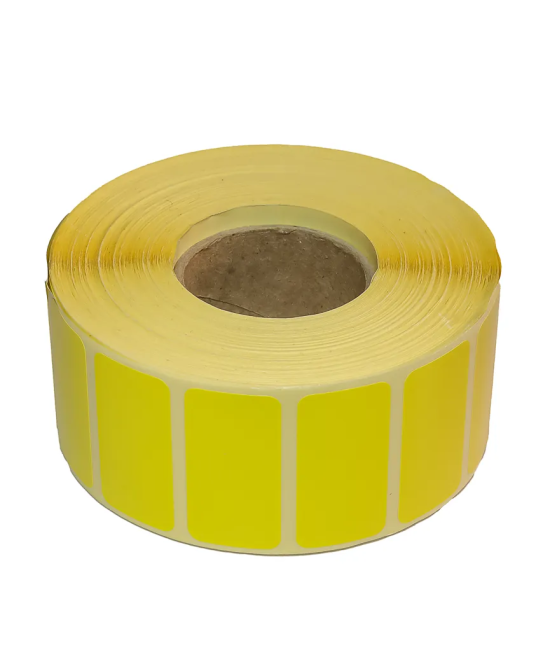 Semi-Gloss HM, 40mm x 20mm, 1up, c40, 2000LPR-Yellow