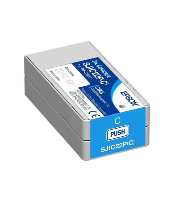 Epson SJIC22P C Cyan Ink Cartridge for TM-C3500 Printer
