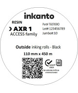 110mm x 450M inkanto CSO AXR1 Standard Resin Thermal Transfer Ribbon