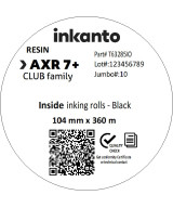 104mm x 360M inkanto CSI AXR7+ Premium Resin Thermal Transfer Ribbon 1 Inch Core