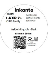 65mm x 360M inkanto CSI AXR7+ Premium Resin Thermal Transfer Ribbon 1 Inch Core