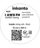 Inkanto CSI AWXFH 76mm x 360M Premium Wax Thermal Transfer Ribbon