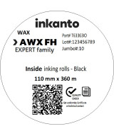 110mm x 360M inkanto CSI AWXFH Premium Wax Thermal Transfer Ribbon 1 Inch Core