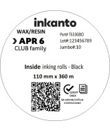 110mm x 360M inkanto CSI APR 1 Standard Wax / Resin Thermal Transfer