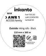 110mm x 360M inkanto CSO AWR1 Economy Wax Thermal Transfer Ribbon