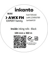 104mm x 360M inkanto CSI AWXFH Premium Wax Thermal Transfer Ribbon 1 Inch Core