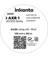 104mm x 360M inkanto CSI AXR1 Resin Thermal Transfer Ribbon