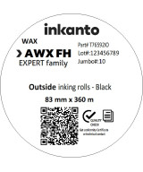 83mm AWXFH Premium Wax Ribbon | Barcode Direct