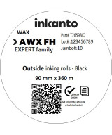 inkanto CSO AWXFH Premium Wax Thermal Transfer Ribbon 90mm x 360M
