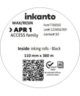 110mm x 360M inkanto CSI APR1 Standard Wax/Resin Thermal Transfer Rib