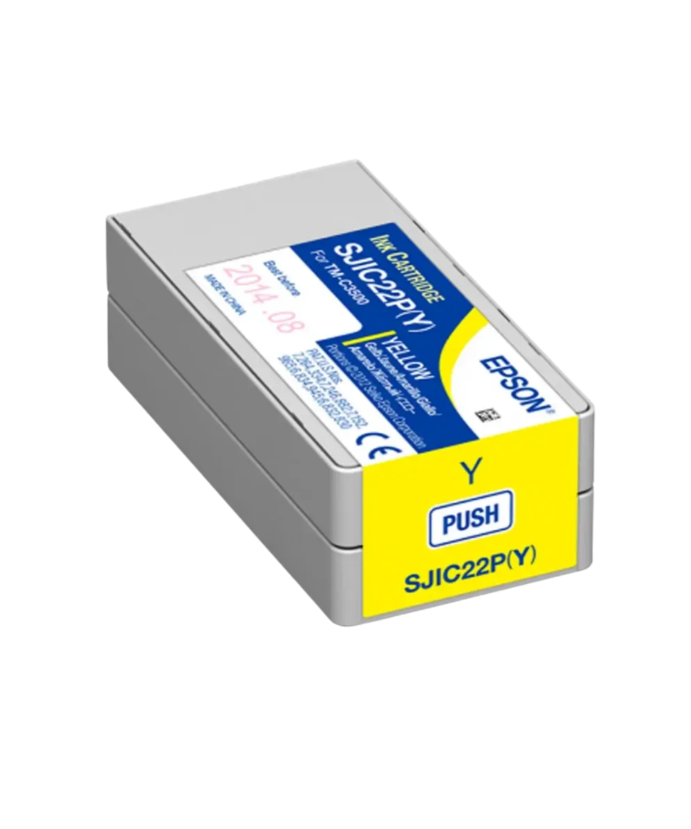 Epson SJIC22P Y Yellow Ink Cartridge for TM-C3500 Printer