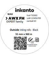 55mm x 360M inkanto CSO AWXFH Premium Wax Thermal Transfer Ribbon 1 I
